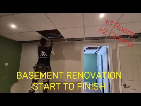Basement Transformation Timelapse | 2 Weeks of Work in 30 Minutes (Greater Montreal)