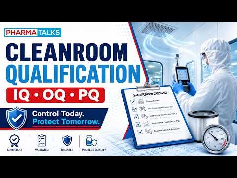 ُSOP for Cleanroom Qualification Explained | IQ, OQ & PQ in Pharmaceutical Manufacturing