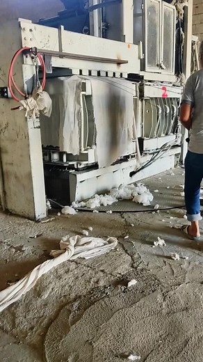 Textile Production Process in an Industrial Setting