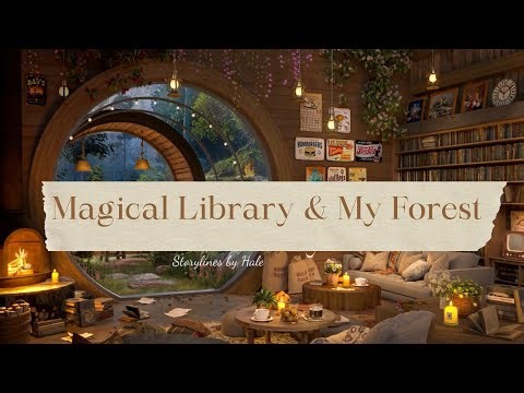 Magical Library & My Forest 🌲✨ Piano & Rain Sounds for Deep Focus