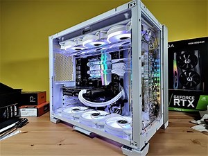 Bitspower Titan one mini custom loop build Lian li mini PC build AMD 5900x, 3060ti