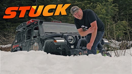Extreme snow off-road overland adventure