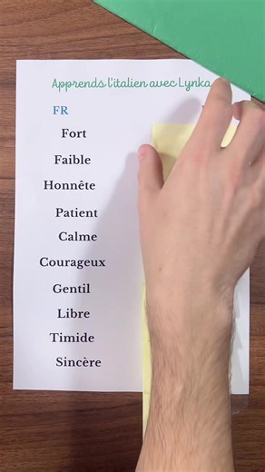 Découvre le mot en italien #italienfacile #learnitalian