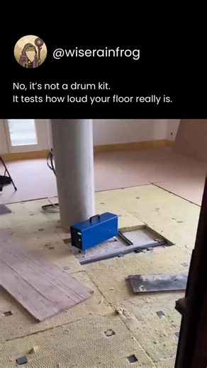 Wise Rain Frog | This strange-looking machine isn’t making music—it’s testing floors for sound insulation. Known as a tapping machine, it drops small... | Instagram