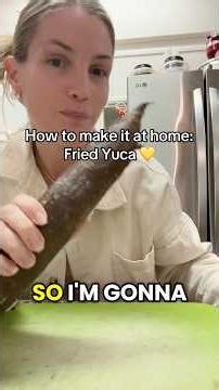 Make fried yuca or yuca fries with me! 💛✨ #Recipe #cookwithme #sidedish #food