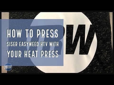 How to Press Siser EasyWeed HTV With Your Heat Press