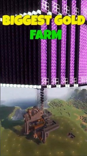 1000+ GOLD BLOCKS per Hour🔥 | Minecraft Easy Gold Farm 1.21+ #minecraft #goldfarm #minecraftshorts