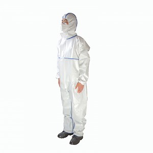 [Hot Item] Wholesale En14126 Coverall Suits Anti-Static Protective Equipment Waterproof Breathable Disposable Coverall