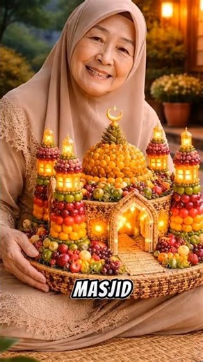 Miniatur masjid yang terbuat dari buah, bantu subscribe ya.....#ai\r#miniaturmasjid #miniature #fyp