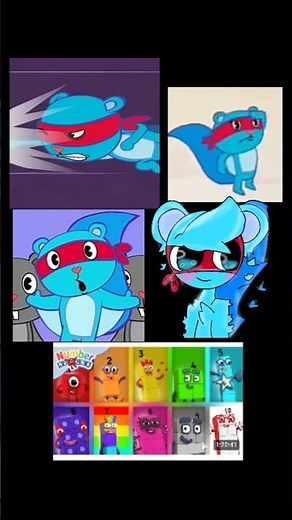 Splendid Happy tree friends SpongeBob plankton and Numberblocks