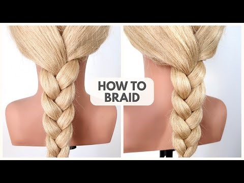 I Will Teach You To Braid Hair in 3 Minutes and 39 seconds - How To Braid Step by Step For Beginners