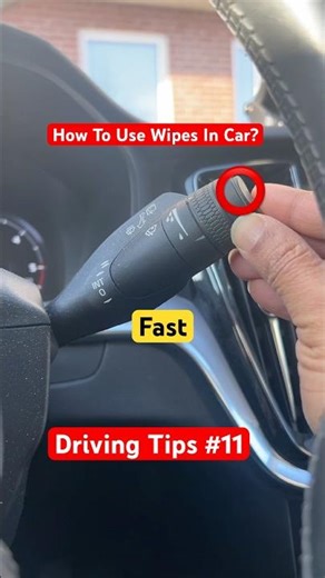 Windshield wipers: how to use windshield wipers? #drivingtest #car #tips
