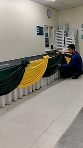 1.2M views · 33K reactions | Flower fold design with scallop design table skirting tutorial table decorations #tableskirtingideas #TableSkirting #tutorial @topfans | Vins avenue | Facebook