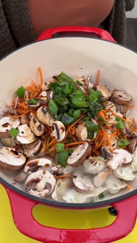 easy dumpling soup with ramen