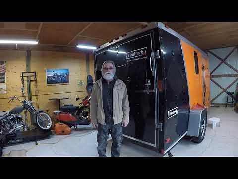 Cargo Camper Trailer Ramp Door Patio Deck Installation