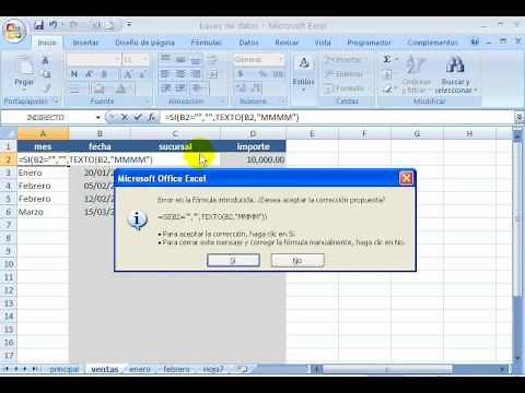 como trabajar con bases de datos en excel