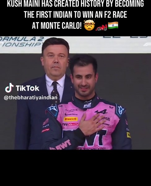 Kush Maini Makes History Winning F2 in Monaco