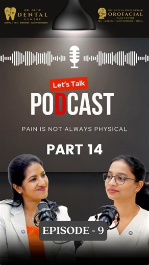 Dr.Dilip Dental Centre | Chennai & Coimbatore | PART 14 --- Full Podcast Link : https://youtu.be/1iAazyHpe3w --- Not all pain begins in the body. Sometimes emotions we suppress silently... | Instagram