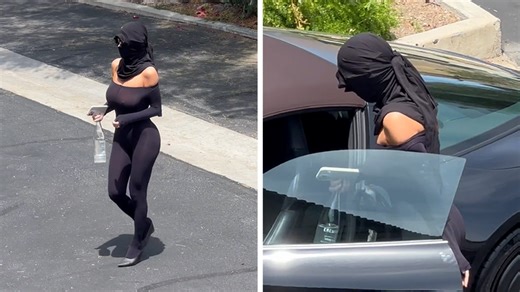 Bianca Censori Steps Out of L.A. Spa in Sheer Top