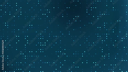 Mysterious blue backdrop with scattered light dots perfect for technologyrelated designs such as websites, apps, or futuristic concepts.