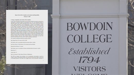 Students urge Bowdoin to act after endowment report disclosure