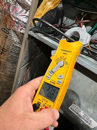 ⚠️ Today’s HVAC Rescue! ⚠️ We tackled a York air handler that was causing serious trouble: • The heater was shorted, pulling power straight to the ground ⚡ and tripping the main breaker. • The blower assembly was so damaged it was literally shaking the unit apart 😳. • On top of that, the thermostat wasn’t working. We replaced the thermostat ✅ and got the system running safely in heat pump mode ( no heat kit) A separate repair quote will cover the damaged blower assembly, heat kit, and the neede