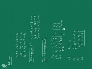 SOLUTION OF SYSTEM OF LINEAR NON-HOMOGENEOUS EQUATIONS USING IN... | Filo