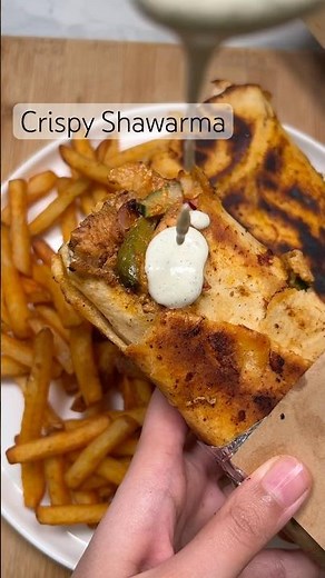 The BEST Spicy Crispy Chicken Shawarma Recipe 🌯