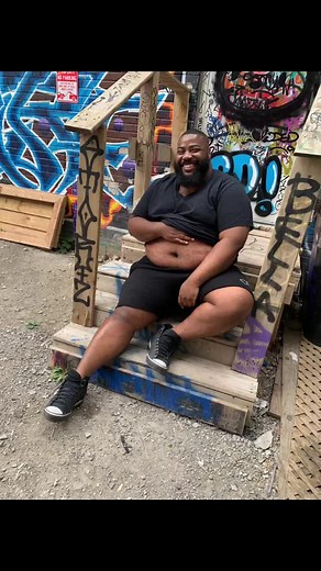 Black gay fat bot joy! #plussizemodel #tpsfs2023 #markusaurelyus #blacklgbtq #toronto