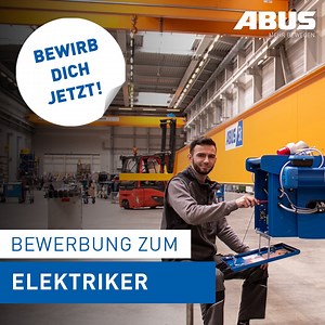 Du hast Energie und willst sie voll einsetzen? ⚡ 👉 Dann kannst du dies als Elektriker (m/w) bei der ABUS Kransysteme GmbH hervorragend verwirklichen! Als einer der führenden Hallenkranhersteller in Deutschland sind wir seit 1965 erfolgreich am Markt tätig und bieten dir einen zukunftssicheren Arbeitsplatz, attraktive Vergütung und ein modernes Arbeitsumfeld. 📍 Standort: Gummersbach ✔️ Freue dich auf planbare Arbeitszeiten ohne Akkordarbeit ✔️ Nutze unser firmeneigenes Fitnessstudio inkl. Fitne