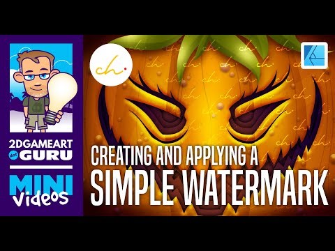 Affinity Designer Mini Tutorial - Creating and Applying Watermarks
