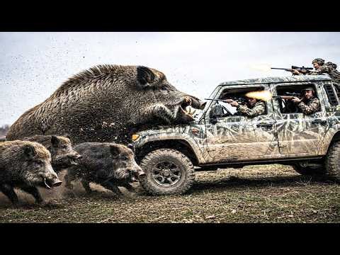 UNBELIEVABLE! Crazy Wild Boar Monster Attacked Our Car Head-on, How to Deal with Invasive Wild Boars