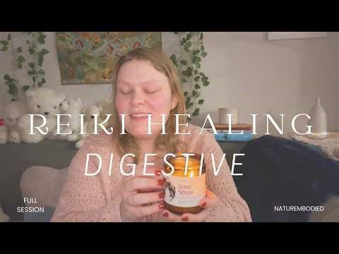 asmr reiki digestive system healing with water soft spoken energy work session