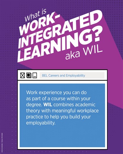 樂 Have you heard about work-integrated learning? WIL opportunities boost your employment ahead of graduation by giving you hands-on work experience in your field. Surprise bonus – it counts towards your economics degree!  Learn how you can put classroom theory into practice  bit.ly/3qN7Bse | UQ Business School | Facebook
