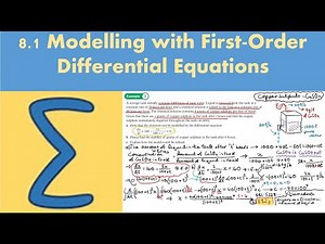 8.1 Modelling with First-Order Differential Equations (CORE 2 - Chapter 8)