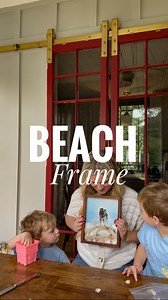 A fun way to display seashells, sand, and a family beach picture! I just bring home a little baggy of sand and use a shadow box to create a beach scene with sand and shells. It’s a fun way to bring the magical memories of vacation inside your home 🐚 🏖️ | Karlee Bowman