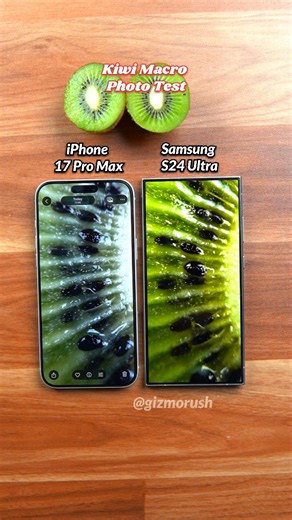 Gizmo Rush on Instagram: "Samsung S24 Ultra Vs iPhone 17 Pro Max Macro Camera Test . . . #s24ultra #iphone17promax #macrophotography #viralreels #iphonevssamsung"