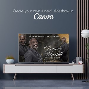 Funeral Slideshow Template: Celebration of Life, Editable Canva Design - Etsy