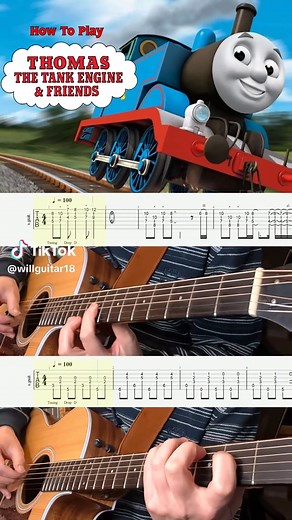 Learn to Play Thomas The Tank Engine Theme on Guitar