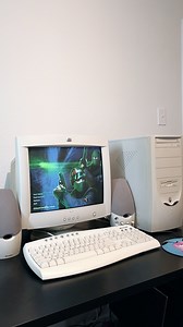 Countless hours were spent in lan center playing Counter-Strike. #retrogaming #retropc #counterstrike #cs #retrogames #oldpc #fps #fpsgames #crt #nostalgiagames #pcgaming #pc #pcsetup | Old School Rigs