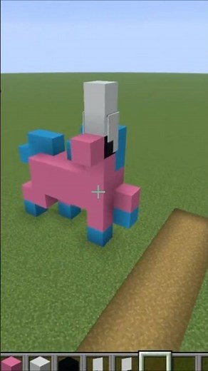 You WON'T Believe How Easy This Unicorn Build Is #minecraft #shorts #tutorial