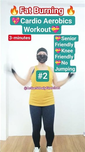 💖Cardio Aerobics Workout💝 #senior #cardio #trending #exercise #fitness