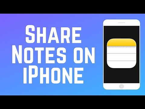How to Share Notes on iPhone