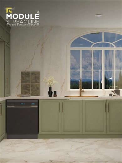 Every detail considered, every surface intentional—a kitchen that makes modern living feel naturally luxurious. 🚨We offer installment plans and a warranty of 10 years. 📞 phone number: 01011712022 📲 WhatsApp: https://wa.me/201011712022 📍 location: Agora Mall – New Cairo #interiordesign #DesignInspiration #luxuryinteriors #DreamKitchen #kitchengoals | Module Streamline