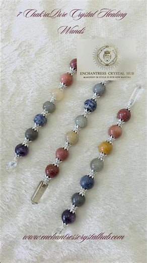 7 Chakra Healing Crystal Wands 🤍
