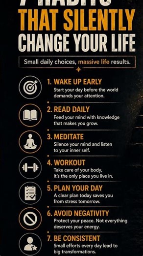 7 Habits That Will Change Your Life Forever 🚀 (Start Today)