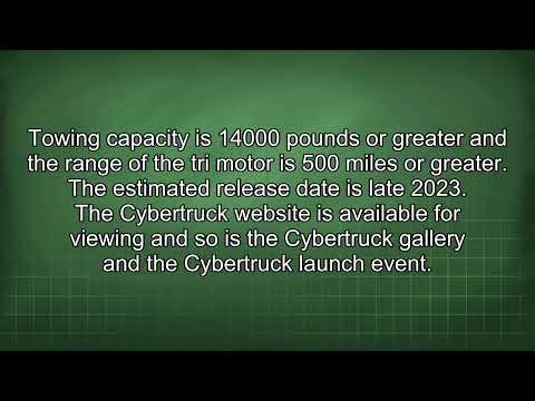 Tesla Cybertruck Overview Specs Release Date and More