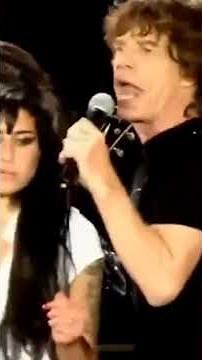 Amy Winehouse and Mick Jagger of the Rolling Stones