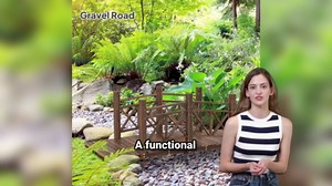 7FT Wooden Garden Bridge with Handrails, Decorative Landscape Footbridge for Yard, Pond, Farm or Creek - Rust-Resistant Cedar Construction, Easy Assembly & 400LB Capacity