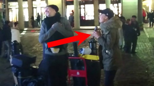 Busker shocked as real-life West End Christine joins him for stunning ‘Phantom of the Opera’ duet